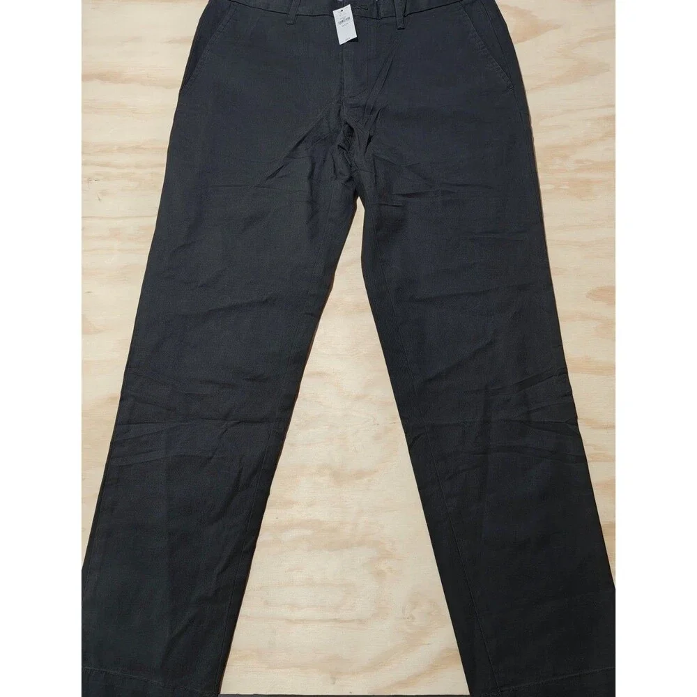 NWT Banana Republic Mason Stretch Chino Pants Men's 32x30 Black Cotton Blend